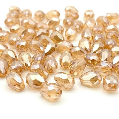 3 x 5 5 x 7 8 x 11 mm facettierte österreichische Wassertropfen-Kristallperlen zur Schmuckherstellung, Tropfen-Glasperlen, DIY-Armband, Ohrringzubehör, d09ab Champagner, 3 x 5 5 x 7 8 x 11 mm facettierte österreichische Wassertropfen-Kristallperlen zur Schmuckherstellung, Tropfen-Glasperlen, DIY-Armband, Ohrringzubehör, d09ab Champagner, von BSGUZ