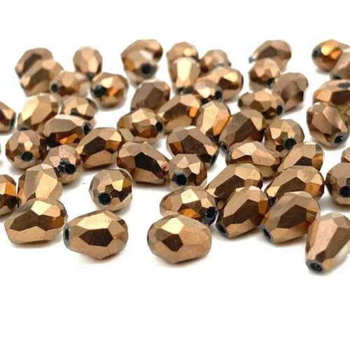 3 x 5 5 x 7 8 x 11 mm facettierte österreichische Wassertropfen-Kristallperlen zur Schmuckherstellung, Tropfen-Glasperlen, DIY-Armband, Ohrringzubehör, d29 Kupfer, 5 x 7 mm, ca. 66 Stück 3 x 5 5 x 7 8 x 11 mm facettierte österreichische Wassertropfen-Kristallperlen zur Schmuckherstellung, Tropfen-Glasperlen, DIY-Armband, Ohrringzubehör, d29 Kupfer, 5 x 7 mm, ca. 66 Stück von BSGUZ