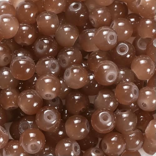 30/50 Stück 6 mm runde Glasperlen, bunte Abstandshalter, lose Perlen für Halsketten, Armbänder, DIY-Schmuckherstellung, Zubehör, Zubehör, Braun, 30 Stück 30/50 Stück 6 mm runde Glasperlen, bunte Abstandshalter, lose Perlen für Halsketten, Armbänder, DIY-Schmuckherstellung, Zubehör, Zubehör, Braun, 30 Stück von BSGUZ