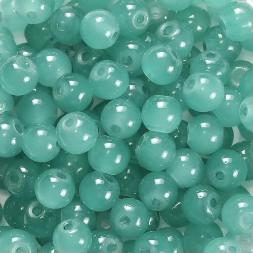 30/50 Stück 6 mm runde Glasperlen, bunte Abstandshalter, lose Perlen für Halsketten, Armbänder, DIY-Schmuckherstellung, Zubehör, Zubehör, Hellgrün, 30 Stück 30/50 Stück 6 mm runde Glasperlen, bunte Abstandshalter, lose Perlen für Halsketten, Armbänder, DIY-Schmuckherstellung, Zubehör, Zubehör, Hellgrün, 30 Stück von BSGUZ