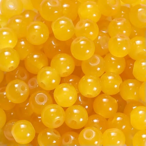30/50 Stück 6 mm runde Glasperlen, bunte Abstandshalter, lose Perlen für Halsketten, Armbänder, DIY-Schmuckherstellung, Zubehör, Zubehör, Orange, 50 Stück 30/50 Stück 6 mm runde Glasperlen, bunte Abstandshalter, lose Perlen für Halsketten, Armbänder, DIY-Schmuckherstellung, Zubehör, Zubehör, Orange, 50 Stück von BSGUZ