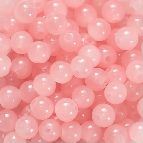 30/50 Stück 6 mm runde Glasperlen, bunte Abstandshalter, lose Perlen für Halsketten, Armbänder, DIY-Schmuckherstellung, Zubehör, Zubehör, Pink, 50 Stück 30/50 Stück 6 mm runde Glasperlen, bunte Abstandshalter, lose Perlen für Halsketten, Armbänder, DIY-Schmuckherstellung, Zubehör, Zubehör, Pink, 50 Stück von BSGUZ