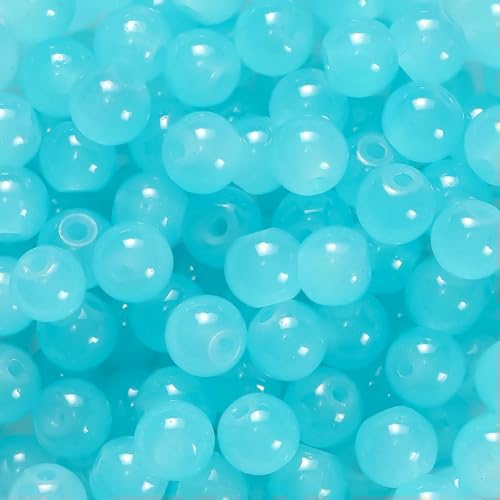 30/50 Stück 6 mm runde Glasperlen, bunte Abstandshalter, lose Perlen für Halsketten, Armbänder, DIY-Schmuckherstellung, Zubehör, Zubehör, Seeblau, 30 Stück 30/50 Stück 6 mm runde Glasperlen, bunte Abstandshalter, lose Perlen für Halsketten, Armbänder, DIY-Schmuckherstellung, Zubehör, Zubehör, Seeblau, 30 Stück von BSGUZ