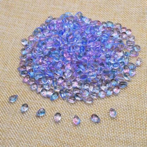 30/60 Stück tschechische Glasperlen in Wassertropfenform, 6 x 9 mm, DIY-Schmuckzubehör, Wassertropfen-Glasperlen für die Schmuckherstellung, Design-Halskette, HX08280010, 30 Stück von BSGUZ