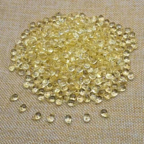 30/60 Stück tschechische Glasperlen in Wassertropfenform, 6 x 9 mm, DIY-Schmuckzubehör, Wassertropfen-Glasperlen für die Schmuckherstellung, Design-Halskette, HX0828002, 60 Stück von BSGUZ