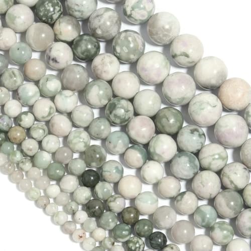 30–90 Stück/Los 4–12 mm Natursteinperlen, runde lose Abstandsperlen für die Schmuckherstellung, handgefertigt, DIY-Armband, Halskette, Zubehör, Jade, ca. 10 mm, 35 Stück 30–90 Stück/Los 4–12 mm Natursteinperlen, runde lose Abstandsperlen für die Schmuckherstellung, handgefertigt, DIY-Armband, Halskette, Zubehör, Jade, ca. 10 mm, 35 Stück von BSGUZ