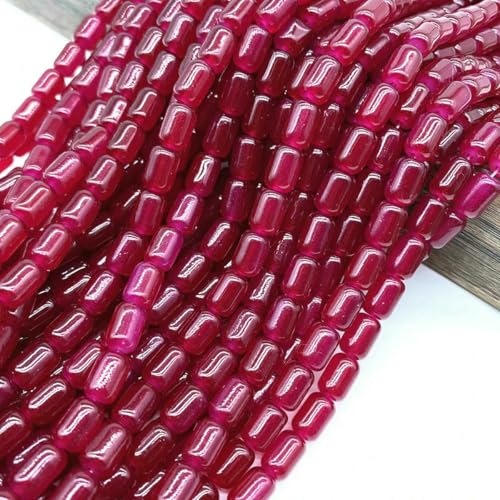 30 Stück 6 x 8 mm zylindrische Glasperlen, Abstandshalter, lose Perlen, Schmuckherstellung, Zubehör #ZZ04-Weinrot 30 Stück 6 x 8 mm zylindrische Glasperlen, Abstandshalter, lose Perlen, Schmuckherstellung, Zubehör #ZZ04-Weinrot von BSGUZ