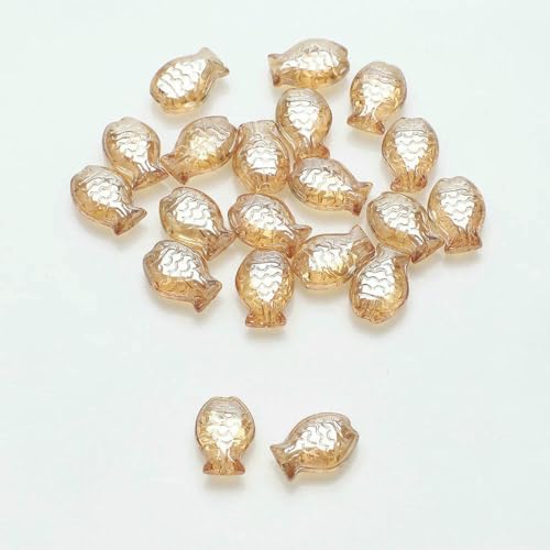 30 Stück Kristall-Anhänger mit kleinen Fischen, 10 x 14,0 mm, facettierte Glasperlen, lose Perlen für die Herstellung von Charms, Ohrringen, Halsketten, Schmuckzubehör, ED22 30 Stück Kristall-Anhänger mit kleinen Fischen, 10 x 14,0 mm, facettierte Glasperlen, lose Perlen für die Herstellung von Charms, Ohrringen, Halsketten, Schmuckzubehör, ED22 von BSGUZ