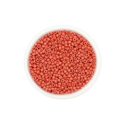 300/600 Stück 3/4,0 mm Charm-Glasperlen, tschechische Rocailles, kleine runde lose Perlen für die Herstellung von DIY-Schmuck, Ohrringen und Armbändern – Orange Pink – 3,0 mm x 600 S 300/600 Stück 3/4,0 mm Charm-Glasperlen, tschechische Rocailles, kleine runde lose Perlen für die Herstellung von DIY-Schmuck, Ohrringen und Armbändern – Orange Pink – 3,0 mm x 600 S von BSGUZ