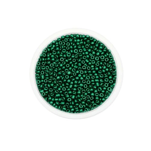 300/600 Stück 3/4,0 mm Charm-Glasperlen, tschechische Rocailles, kleine runde lose Perlen für die Herstellung von DIY-Schmuck, Ohrringen und Armbändern – Pfauengrün – 3,0 mm x 600 St 300/600 Stück 3/4,0 mm Charm-Glasperlen, tschechische Rocailles, kleine runde lose Perlen für die Herstellung von DIY-Schmuck, Ohrringen und Armbändern – Pfauengrün – 3,0 mm x 600 St von BSGUZ