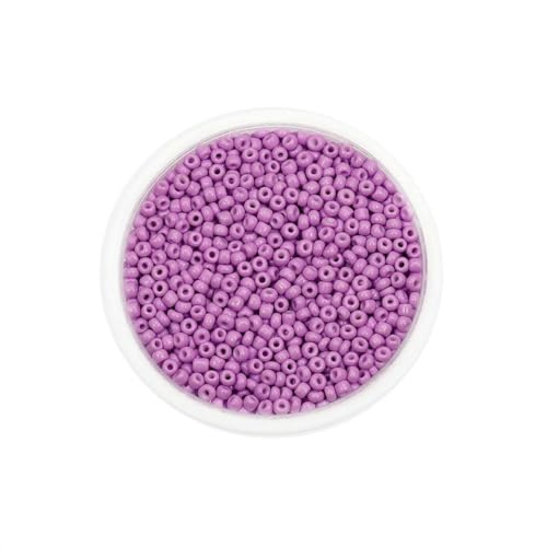300/600 Stück 3/4,0 mm Charm-Glasperlen, tschechische Rocailles-Perlen, kleine runde lose Perlen für DIY-Schmuckherstellung, Ohrringe, Armbänder, Großhandel, Hellviolett von BSGUZ