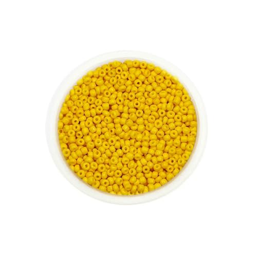 300/600 Stück 3/4,0 mm Charm-Glasperlen, tschechische Rocailles-Perlen, kleine runde lose Perlen für die Herstellung von DIY-Schmuck, Ohrringen und Armbändern, Gelb, 3,0 mm x 600 Stück 300/600 Stück 3/4,0 mm Charm-Glasperlen, tschechische Rocailles-Perlen, kleine runde lose Perlen für die Herstellung von DIY-Schmuck, Ohrringen und Armbändern, Gelb, 3,0 mm x 600 Stück von BSGUZ