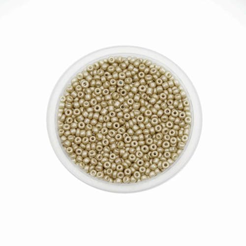 300/600 Stück 3/4,0 mm Charm-Glasperlen, tschechische Rocailles-Perlen, kleine runde lose Perlen für die Herstellung von DIY-Schmuck, Ohrringen und Armbändern, Khaki, 3,0 mm x 600 Stüc 300/600 Stück 3/4,0 mm Charm-Glasperlen, tschechische Rocailles-Perlen, kleine runde lose Perlen für die Herstellung von DIY-Schmuck, Ohrringen und Armbändern, Khaki, 3,0 mm x 600 Stüc von BSGUZ