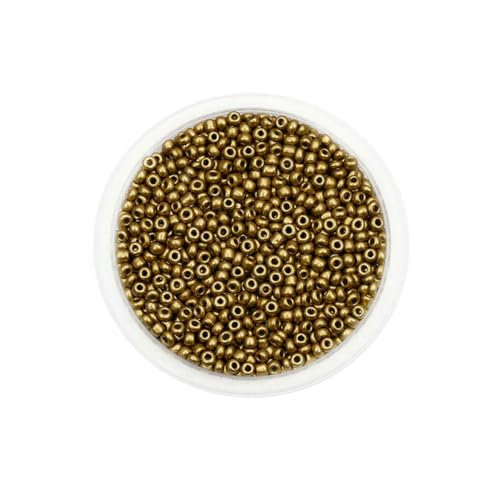 300/600 Stück 3/4,0 mm Charm-Glasperlen, tschechische Rocailles-Perlen, kleine runde lose Perlen für die Herstellung von DIY-Schmuck, Ohrringen und Armbändern, Kupfer, 3,0 mm x 600 Stü 300/600 Stück 3/4,0 mm Charm-Glasperlen, tschechische Rocailles-Perlen, kleine runde lose Perlen für die Herstellung von DIY-Schmuck, Ohrringen und Armbändern, Kupfer, 3,0 mm x 600 Stü von BSGUZ