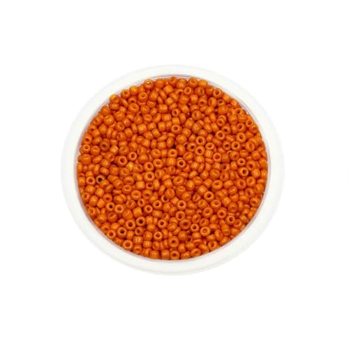 300/600 Stück 3/4,0 mm Charm-Glasperlen, tschechische Rocailles-Perlen, kleine runde lose Perlen für die Herstellung von DIY-Schmuck, Ohrringen und Armbändern, Orange, 4,0 mm x 300 Stü 300/600 Stück 3/4,0 mm Charm-Glasperlen, tschechische Rocailles-Perlen, kleine runde lose Perlen für die Herstellung von DIY-Schmuck, Ohrringen und Armbändern, Orange, 4,0 mm x 300 Stü von BSGUZ