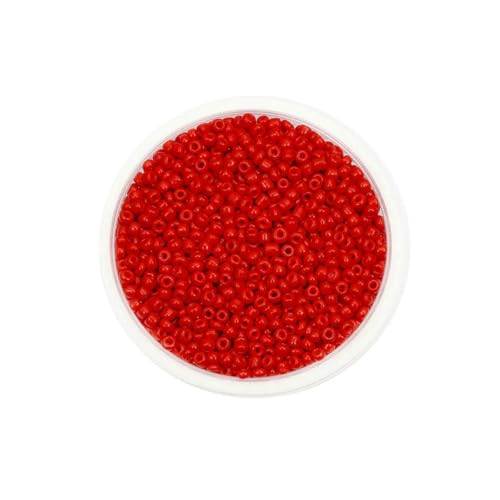 300/600 Stück 3/4,0 mm Charm-Glasperlen, tschechische Rocailles-Perlen, kleine runde lose Perlen für die Herstellung von DIY-Schmuck, Ohrringen und Armbändern, Rot, 3,0 mm x 600 Stück 300/600 Stück 3/4,0 mm Charm-Glasperlen, tschechische Rocailles-Perlen, kleine runde lose Perlen für die Herstellung von DIY-Schmuck, Ohrringen und Armbändern, Rot, 3,0 mm x 600 Stück von BSGUZ