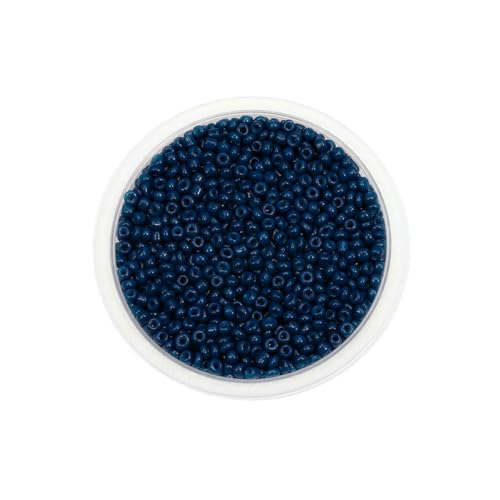 300/600 Stück 3/4,0 mm Charm-Glasperlen, tschechische Rocailles-Perlen, kleine runde lose Perlen für die Herstellung von DIY-Schmuck, Ohrringen und Armbändern – Dunkelblau – 4,0 mm x 300/600 Stück 3/4,0 mm Charm-Glasperlen, tschechische Rocailles-Perlen, kleine runde lose Perlen für die Herstellung von DIY-Schmuck, Ohrringen und Armbändern – Dunkelblau – 4,0 mm x von BSGUZ