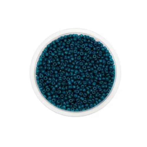 300/600 Stück 3/4,0 mm Charm-Glasperlen, tschechische Rocailles-Perlen, kleine runde lose Perlen für die Herstellung von DIY-Schmuck, Ohrringen und Armbändern – Dunkelcyan – 4,0 mm x 300/600 Stück 3/4,0 mm Charm-Glasperlen, tschechische Rocailles-Perlen, kleine runde lose Perlen für die Herstellung von DIY-Schmuck, Ohrringen und Armbändern – Dunkelcyan – 4,0 mm x von BSGUZ