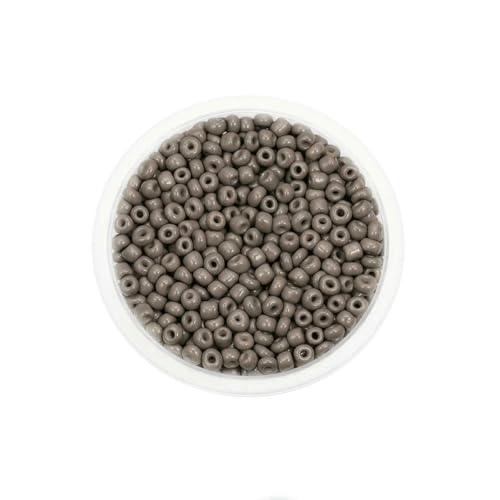300/600 Stück 3/4,0 mm Charm-Glasperlen, tschechische Rocailles-Perlen, kleine runde lose Perlen für die Herstellung von DIY-Schmuck, Ohrringen und Armbändern – Dunkelgrau – 3,0 mm x 300/600 Stück 3/4,0 mm Charm-Glasperlen, tschechische Rocailles-Perlen, kleine runde lose Perlen für die Herstellung von DIY-Schmuck, Ohrringen und Armbändern – Dunkelgrau – 3,0 mm x von BSGUZ