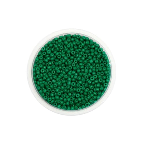 300/600 Stück 3/4,0 mm Charm-Glasperlen, tschechische Rocailles-Perlen, kleine runde lose Perlen für die Herstellung von DIY-Schmuck, Ohrringen und Armbändern – Dunkelgrün – 3,0 mm x 300/600 Stück 3/4,0 mm Charm-Glasperlen, tschechische Rocailles-Perlen, kleine runde lose Perlen für die Herstellung von DIY-Schmuck, Ohrringen und Armbändern – Dunkelgrün – 3,0 mm x von BSGUZ