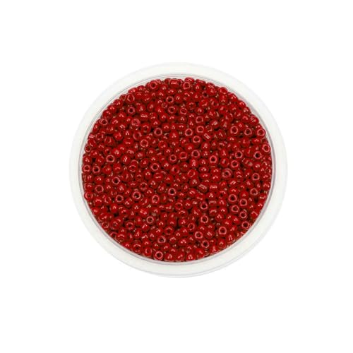 300/600 Stück 3/4,0 mm Charm-Glasperlen, tschechische Rocailles-Perlen, kleine runde lose Perlen für die Herstellung von DIY-Schmuck, Ohrringen und Armbändern – Dunkelrot – 4,0 mm x 300/600 Stück 3/4,0 mm Charm-Glasperlen, tschechische Rocailles-Perlen, kleine runde lose Perlen für die Herstellung von DIY-Schmuck, Ohrringen und Armbändern – Dunkelrot – 4,0 mm x von BSGUZ