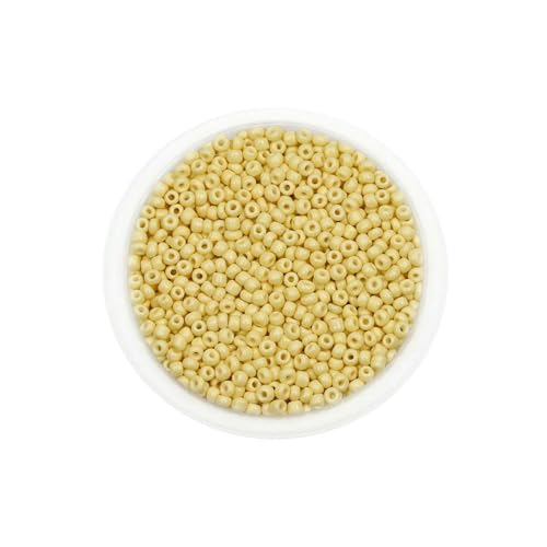 300/600 Stück 3/4,0 mm Charm-Glasperlen, tschechische Rocailles-Perlen, kleine runde lose Perlen für die Herstellung von DIY-Schmuck, Ohrringen und Armbändern – Hellgelb – 4,0 mm x 3 300/600 Stück 3/4,0 mm Charm-Glasperlen, tschechische Rocailles-Perlen, kleine runde lose Perlen für die Herstellung von DIY-Schmuck, Ohrringen und Armbändern – Hellgelb – 4,0 mm x 3 von BSGUZ
