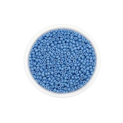 300/600 Stück 3/4,0 mm Charm-Glasperlen, tschechische Rocailles-Perlen, kleine runde lose Perlen für die Herstellung von DIY-Schmuck, Ohrringen und Armbändern – Himmelblau – 4,0 mm x 300/600 Stück 3/4,0 mm Charm-Glasperlen, tschechische Rocailles-Perlen, kleine runde lose Perlen für die Herstellung von DIY-Schmuck, Ohrringen und Armbändern – Himmelblau – 4,0 mm x von BSGUZ