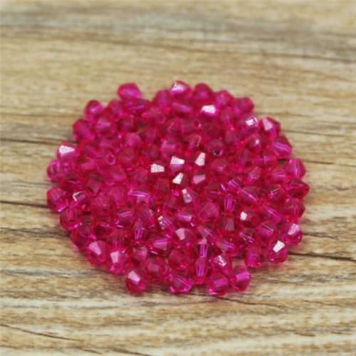 300 Stück exquisite 4,0 mm Doppelkegel lose Kristallperlen für Schmuckherstellung Zubehör 001-020-016 von BSGUZ