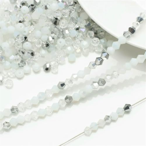 4,0 mm, 200 Stück, mehrfarbige facettierte Glasperlen, Doppelkegel-Perlenherstellung, glänzende Kristallperlen, lose Perlen, DIY-Armband, Halskette, baisexi, 200 Stück, 4,0 mm 4,0 mm, 200 Stück, mehrfarbige facettierte Glasperlen, Doppelkegel-Perlenherstellung, glänzende Kristallperlen, lose Perlen, DIY-Armband, Halskette, baisexi, 200 Stück, 4,0 mm von BSGUZ