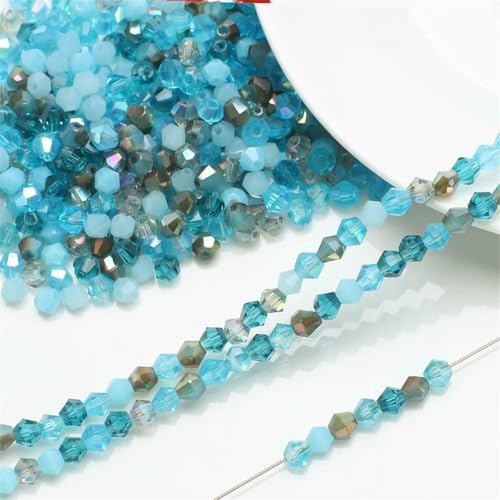 4,0 mm, 200 Stück, mehrfarbige facettierte Glasperlen, Doppelkegel-Perlenherstellung, glänzende Kristallperlen, lose Perlen, DIY-Armband, Halskette, hulanxi, 200 Stück, 4,0 mm 4,0 mm, 200 Stück, mehrfarbige facettierte Glasperlen, Doppelkegel-Perlenherstellung, glänzende Kristallperlen, lose Perlen, DIY-Armband, Halskette, hulanxi, 200 Stück, 4,0 mm von BSGUZ