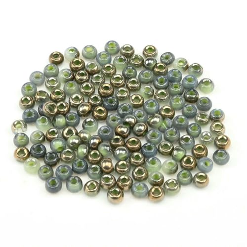 4,0 mm Jadegoldfarbene kleine runde Perlen, 10 Gramm, tschechische Glasperlen zum Basteln von Ohrringen, Anhängern, DIY, handgefertigte Perlen-S3514-4,0 mm, 150 Stück 4,0 mm Jadegoldfarbene kleine runde Perlen, 10 Gramm, tschechische Glasperlen zum Basteln von Ohrringen, Anhängern, DIY, handgefertigte Perlen-S3514-4,0 mm, 150 Stück von BSGUZ