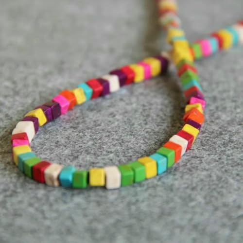 4,0 mm Würfel, mehrfarbig, türkischer türkisfarbener Chalcedon-Stein, lose Perlen zum Selbermachen, 38,1 cm, Schmuckherstellung, Design, passendes Zubehör, Basteln – Standard 4,0 mm Würfel, mehrfarbig, türkischer türkisfarbener Chalcedon-Stein, lose Perlen zum Selbermachen, 38,1 cm, Schmuckherstellung, Design, passendes Zubehör, Basteln – Standard von BSGUZ