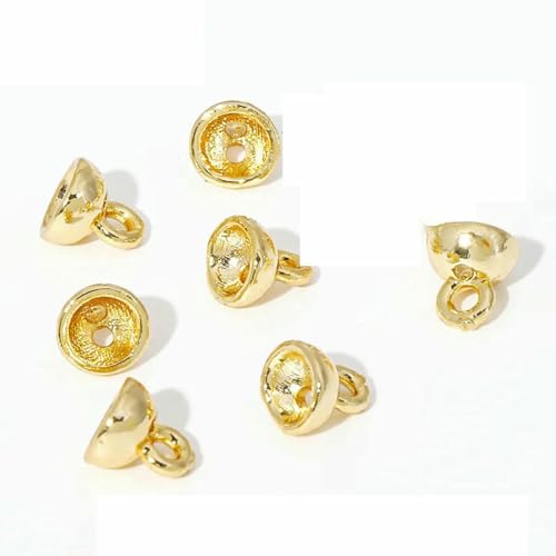 4,5/6MM 18K vergoldete Messing Perlenarmband Enden Verbinder,Perlen Endkappen,Schmuck Endkappen,Für DIY Schmuckherstellung Zubehör-18K vergoldet-10 Stück 4,5/6MM 18K vergoldete Messing Perlenarmband Enden Verbinder,Perlen Endkappen,Schmuck Endkappen,Für DIY Schmuckherstellung Zubehör-18K vergoldet-10 Stück von BSGUZ