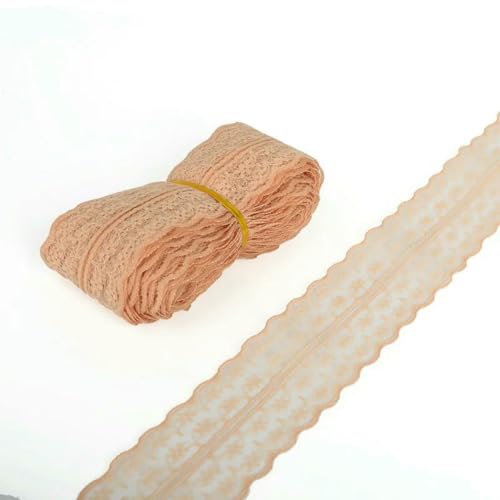 4,5 cm Breite, gemischte Farben, 4,5 Meter (5 Yards), mit Blumen bestickte Spitzenstoffbänder, DIY-Nähen, handgefertigte Materialien, DIY-Beige von BSGUZ