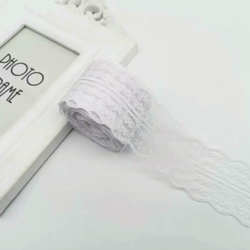 4,5 cm Spitzenband, 10 Meter/Rolle, Weiß, Schwarz, Rosa, Rot, Blau, Grün, Lila, Beige, Orange, Gelb, Burgunderrot, Kaffee, Spitzenband, DIY-Bastelarbeiten, Weiß, 4,5 cm breit 4,5 cm Spitzenband, 10 Meter/Rolle, Weiß, Schwarz, Rosa, Rot, Blau, Grün, Lila, Beige, Orange, Gelb, Burgunderrot, Kaffee, Spitzenband, DIY-Bastelarbeiten, Weiß, 4,5 cm breit von BSGUZ