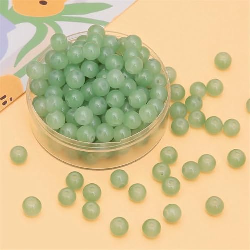 4/6/8/10 mm Glasgelee, bemalte Jade-Imitat-Perlen für die Herstellung von DIY-Schmuck, Armbänder, Halsketten, Ohrringe, Zubehör, 10/20/50/100 Stück-EGN-8 mm, 20 Stück 4/6/8/10 mm Glasgelee, bemalte Jade-Imitat-Perlen für die Herstellung von DIY-Schmuck, Armbänder, Halsketten, Ohrringe, Zubehör, 10/20/50/100 Stück-EGN-8 mm, 20 Stück von BSGUZ
