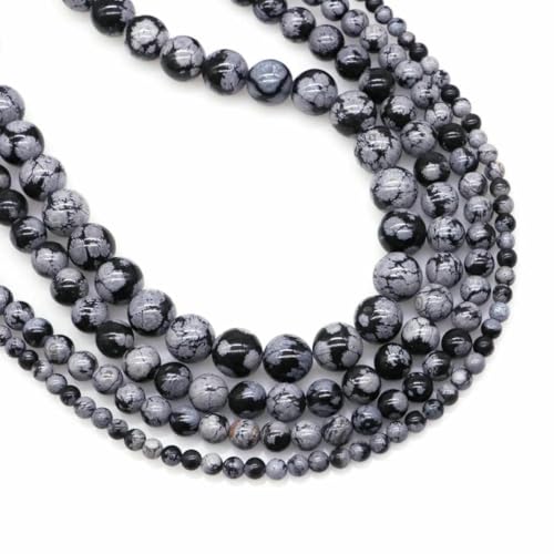 4/6/8/10 mm Naturstein, rosa gestreifte Achatperlen, lose Abstandsperlen, Heilkristall, Schmuckherstellung, Perlenzubehör, Großhandel, Schneeflockenobsidian, 10 mm, 36 bis 37 Stück 4/6/8/10 mm Naturstein, rosa gestreifte Achatperlen, lose Abstandsperlen, Heilkristall, Schmuckherstellung, Perlenzubehör, Großhandel, Schneeflockenobsidian, 10 mm, 36 bis 37 Stück von BSGUZ