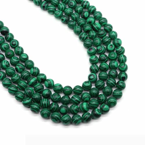 4/6/8/10 mm Naturstein, rosa gestreifte Achatperlen, lose Abstandsperlen, Heilkristall, Schmuckherstellung, Perlenzubehör, Großhandel, Syn-Malachit, 10 mm, 36 bis 37 Stück 4/6/8/10 mm Naturstein, rosa gestreifte Achatperlen, lose Abstandsperlen, Heilkristall, Schmuckherstellung, Perlenzubehör, Großhandel, Syn-Malachit, 10 mm, 36 bis 37 Stück von BSGUZ