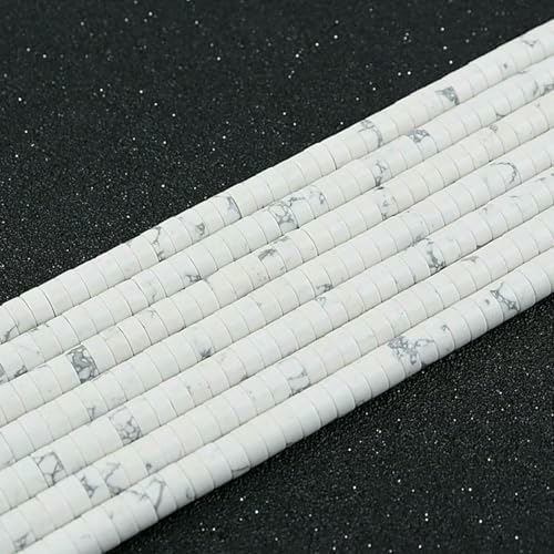 4/6 mm Naturstein-Rondelle-Perle, mehrfarbige Jade, Amazonit, Aventurin, Abstandsperlen für die Herstellung von DIY-Schmuck, Armbändern und Halsketten – Weiß-Türkis – 4,0 mm 4/6 mm Naturstein-Rondelle-Perle, mehrfarbige Jade, Amazonit, Aventurin, Abstandsperlen für die Herstellung von DIY-Schmuck, Armbändern und Halsketten – Weiß-Türkis – 4,0 mm von BSGUZ