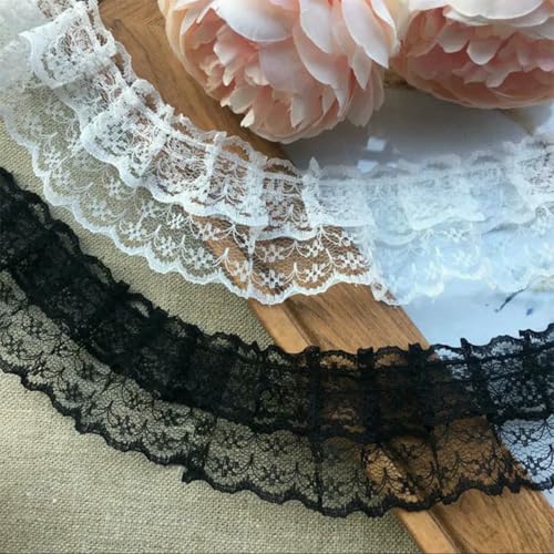 4,8 cm breites, modernes Stickerei-Blumen-Spitzenstoffband, DIY-Nähapplikation, Kragen, Rüschen, Basteln, Hochzeit, Guipure-Dekor, schwarz, 1 Yard 4,8 cm breites, modernes Stickerei-Blumen-Spitzenstoffband, DIY-Nähapplikation, Kragen, Rüschen, Basteln, Hochzeit, Guipure-Dekor, schwarz, 1 Yard von BSGUZ