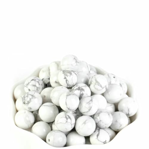 4–12 mm Natursteinperlen, Lava, Amethyst, Tigerauge, Quarz, Achate, runde lose Perlen für die Schmuckherstellung, DIY-Armbandzubehör, Weiß, Türkis, 6 mm, 58–60 Stück 4–12 mm Natursteinperlen, Lava, Amethyst, Tigerauge, Quarz, Achate, runde lose Perlen für die Schmuckherstellung, DIY-Armbandzubehör, Weiß, Türkis, 6 mm, 58–60 Stück von BSGUZ
