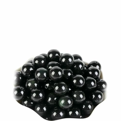4–12 mm Natursteinperlen, Lava, Amethyst, Tigerauge, Quarz, Achate, runde lose Perlen zur Schmuckherstellung, DIY-Armbandzubehör – Schwarzer Obsidian – 6 mm, 58–60 Stück 4–12 mm Natursteinperlen, Lava, Amethyst, Tigerauge, Quarz, Achate, runde lose Perlen zur Schmuckherstellung, DIY-Armbandzubehör – Schwarzer Obsidian – 6 mm, 58–60 Stück von BSGUZ