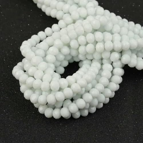 4 6 8 mm Rondell-Kristallperlen, facettierte Porzellan-Glasperlen, lose Abstandsperlen zur Schmuckherstellung, Handarbeit, Armband, Halskette, BZ002, 18–8 mm, 65–70 Stück von BSGUZ