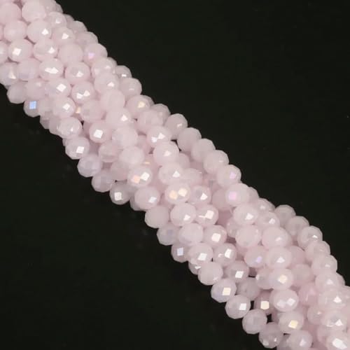 4 6 8 mm Rondell-Kristallperlen, facettierte Porzellan-Glasperlen, lose Abstandsperlen zur Schmuckherstellung, Handarbeit, Armband, Halskette, BZ002, 20–6 mm, 85–90 Stück von BSGUZ