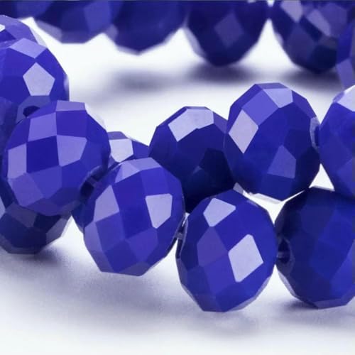 4 6 8 mm Rondell-Kristallperlen, facettierte Porzellan-Glasperlen, lose Abstandsperlen zur Schmuckherstellung, Handarbeit, Armband, Halskette, BZ002-08-6 mm-85-90 Stück von BSGUZ