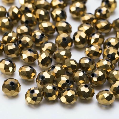4 6 8 mm Rondell-Kristallperlen, facettierte Porzellan-Glasperlen, lose Abstandsperlen zur Schmuckherstellung, Handarbeit, Armband, Halskette, BZ002-39-4,0 mm-115-120 Stück von BSGUZ