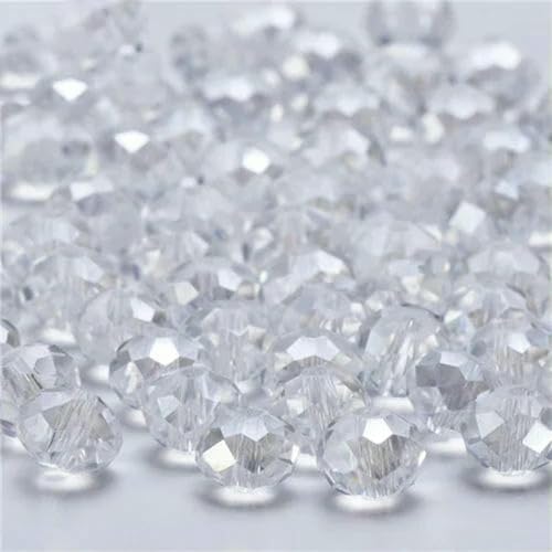 4 6 8 mm tschechische Rondell-Kristallperlen, AB-Farbe, facettierte Glasperlen, lose Abstandsperlen für die Schmuckherstellung, DIY-Armband, Halskette, Z303AB, transparent, 6 mm, 90 Stück 4 6 8 mm tschechische Rondell-Kristallperlen, AB-Farbe, facettierte Glasperlen, lose Abstandsperlen für die Schmuckherstellung, DIY-Armband, Halskette, Z303AB, transparent, 6 mm, 90 Stück von BSGUZ