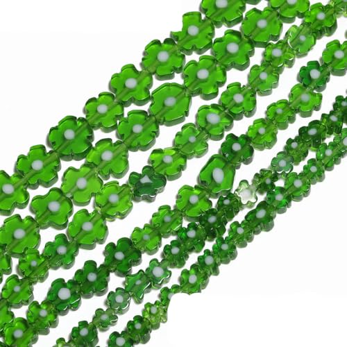 4–8 mm Blumen-Lampwork-Glas-Flachperlen, mehrfarbig, glasierte Perlen zur Schmuckherstellung, DIY-Armband, Halskette, handgefertigtes Zubehör, Typ 1, 6 x 3,0 mm, ca. 65 Stück 4–8 mm Blumen-Lampwork-Glas-Flachperlen, mehrfarbig, glasierte Perlen zur Schmuckherstellung, DIY-Armband, Halskette, handgefertigtes Zubehör, Typ 1, 6 x 3,0 mm, ca. 65 Stück von BSGUZ