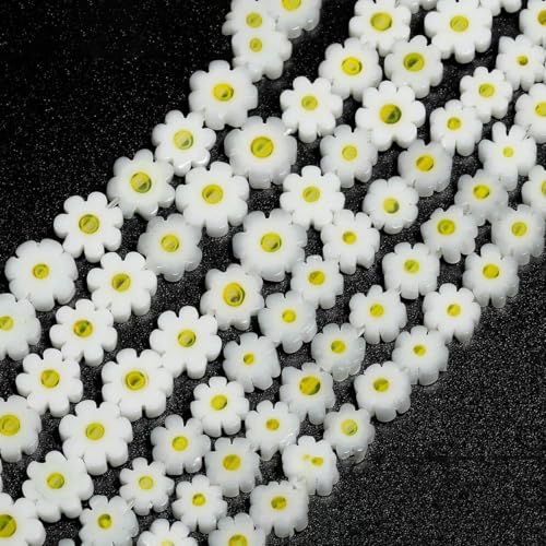 4–8 mm Blumen-Lampwork-Glas-Flachperlen, mehrfarbig, glasierte Perlen zur Schmuckherstellung, DIY-Armband, Halskette, handgefertigtes Zubehör, Typ 13, 6 x 3,0 mm, ca. 65 Stück 4–8 mm Blumen-Lampwork-Glas-Flachperlen, mehrfarbig, glasierte Perlen zur Schmuckherstellung, DIY-Armband, Halskette, handgefertigtes Zubehör, Typ 13, 6 x 3,0 mm, ca. 65 Stück von BSGUZ