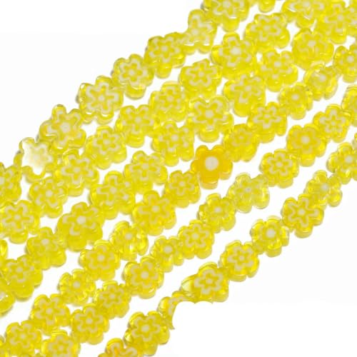 4–8 mm Blumen-Lampwork-Glas-Flachperlen, mehrfarbig, glasierte Perlen zur Schmuckherstellung, DIY-Armband, Halskette, handgefertigtes Zubehör, Typ 18, 6 x 3,0 mm, ca. 65 Stück 4–8 mm Blumen-Lampwork-Glas-Flachperlen, mehrfarbig, glasierte Perlen zur Schmuckherstellung, DIY-Armband, Halskette, handgefertigtes Zubehör, Typ 18, 6 x 3,0 mm, ca. 65 Stück von BSGUZ